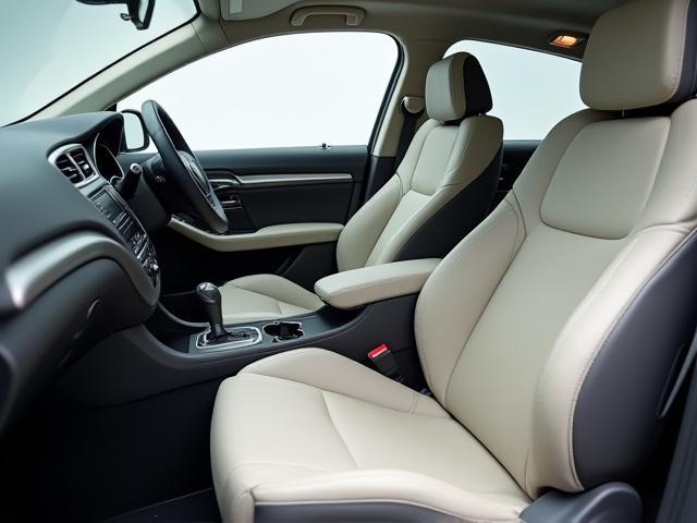 Car interior after detailing by Crystal Clean - pristine seats and dashboard